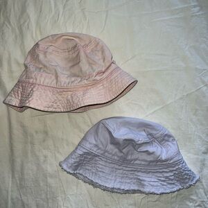 Kids Reversible Bucket Hat - Light Pink and Lilac